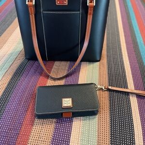 Dooney & Bourke Pebble Lexington Leather Tote Bag and wallet.
